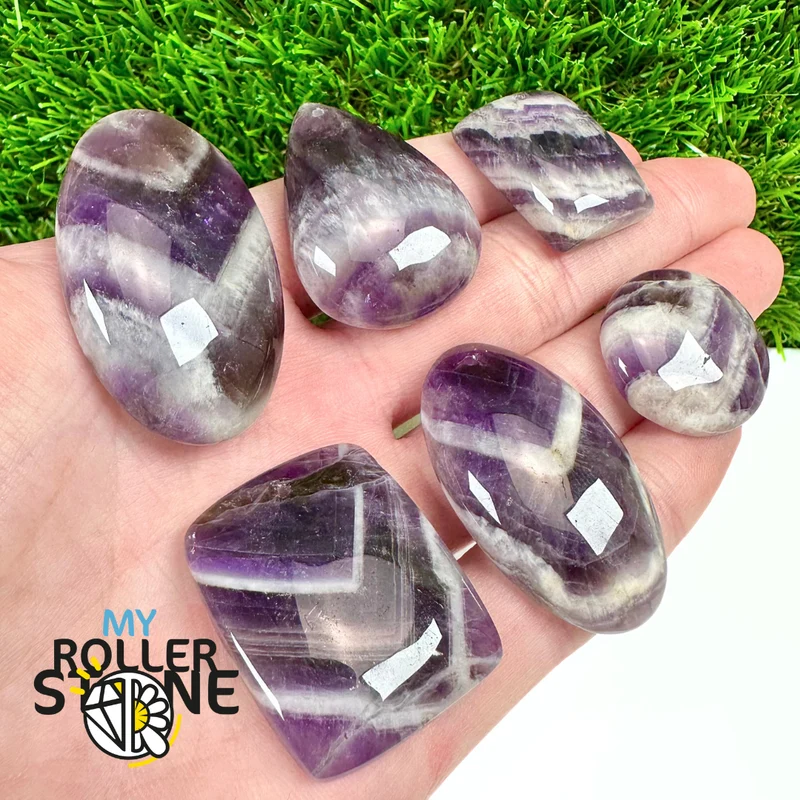 Amethyst-Chevron-Anhänger mit Bohrung, 5A