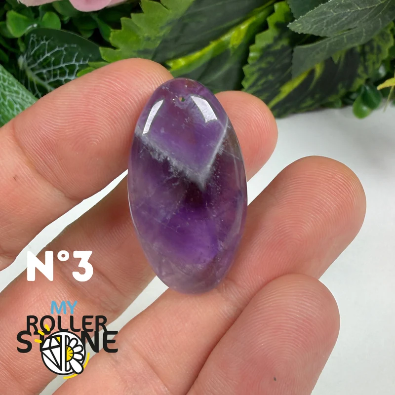 Amethyst-Chevron-Anhänger mit Bohrung, 5A