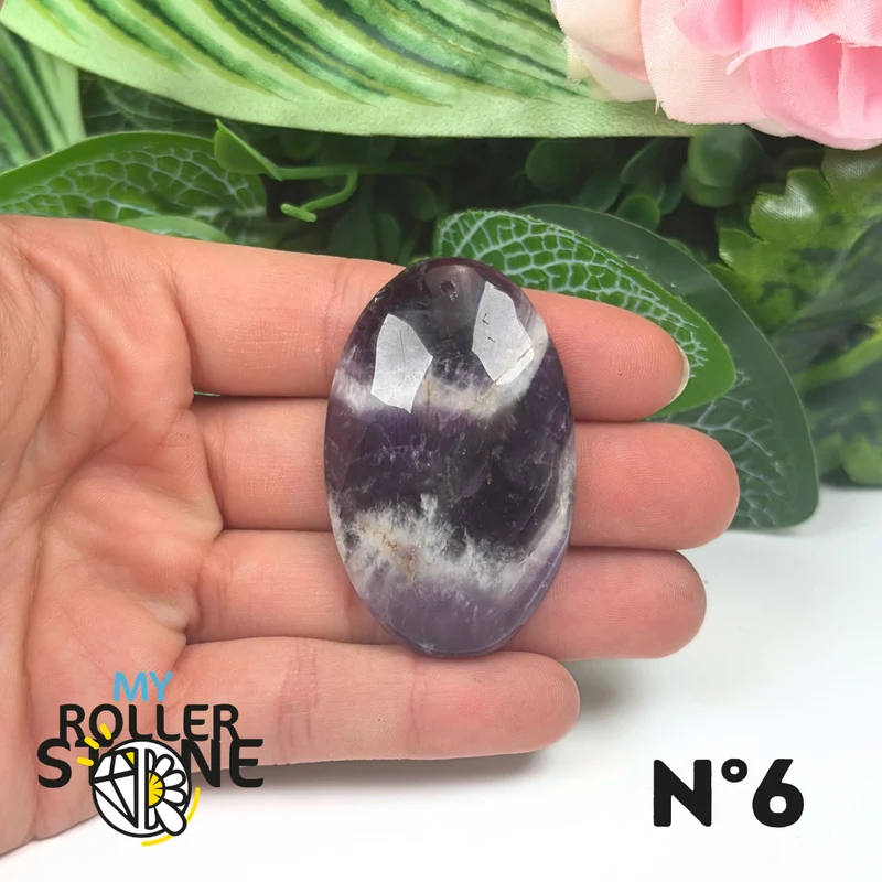 Amethyst-Chevron-Anhänger mit Bohrung, 5A