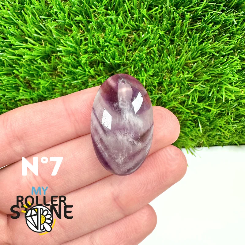 Amethyst-Chevron-Anhänger mit Bohrung, 5A