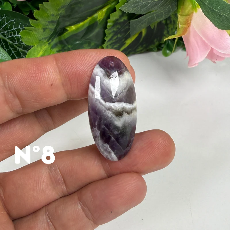 Amethyst-Chevron-Anhänger mit Bohrung, 5A