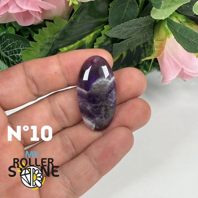Amethyst-Chevron-Anhänger mit Bohrung, 5A