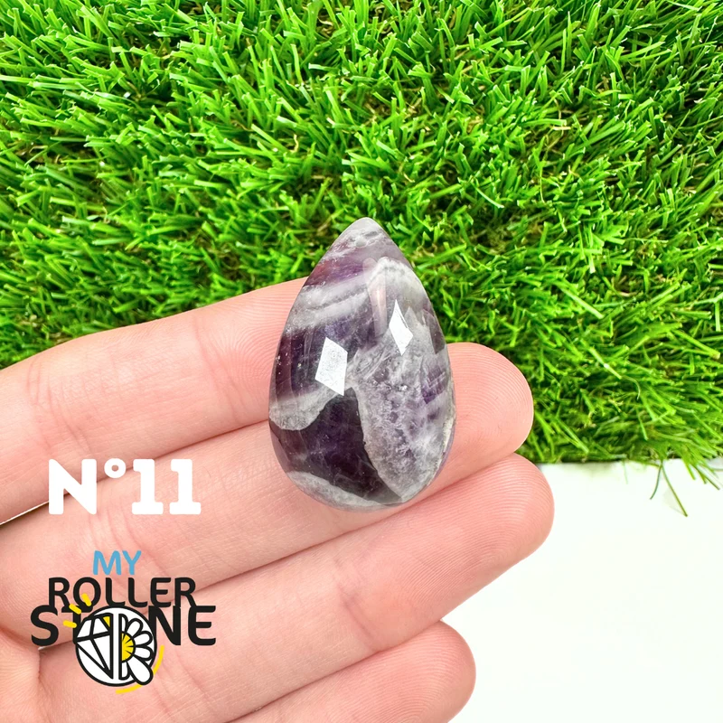 Amethyst-Chevron-Anhänger mit Bohrung, 5A