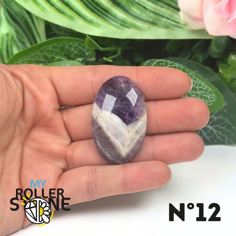 Amethyst-Chevron-Anhänger mit Bohrung, 5A