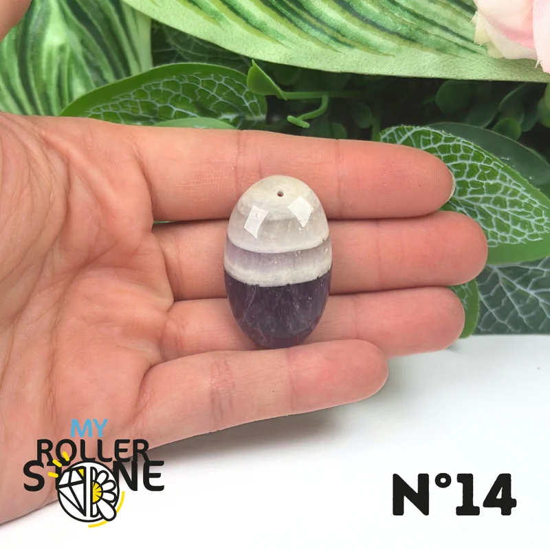 Amethyst-Chevron-Anhänger mit Bohrung, 5A