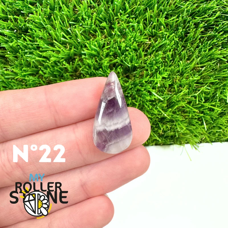 Amethyst-Chevron-Anhänger mit Bohrung, 5A