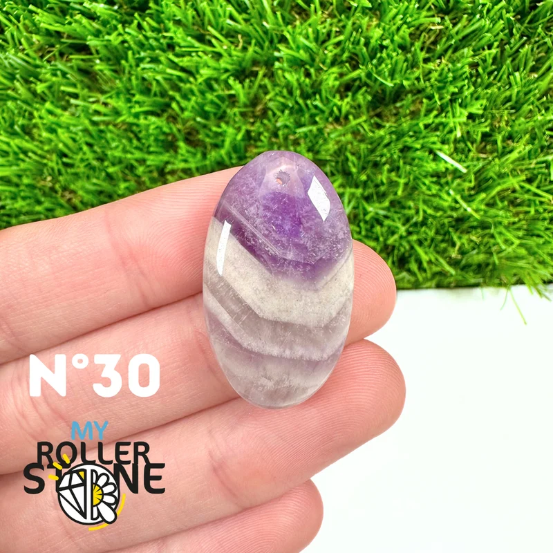 Amethyst-Chevron-Anhänger mit Bohrung, 5A