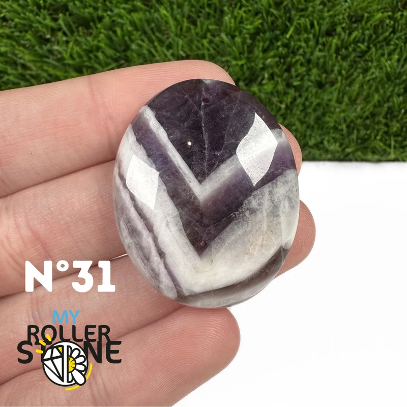 Amethyst-Chevron-Anhänger mit Bohrung, 5A