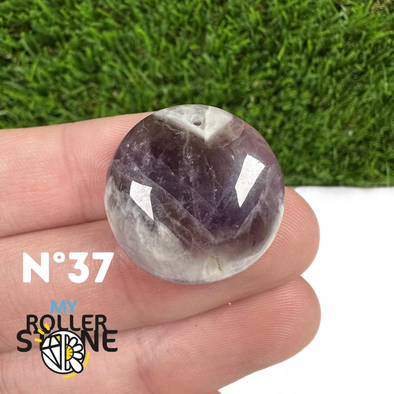 Amethyst-Chevron-Anhänger mit Bohrung, 5A