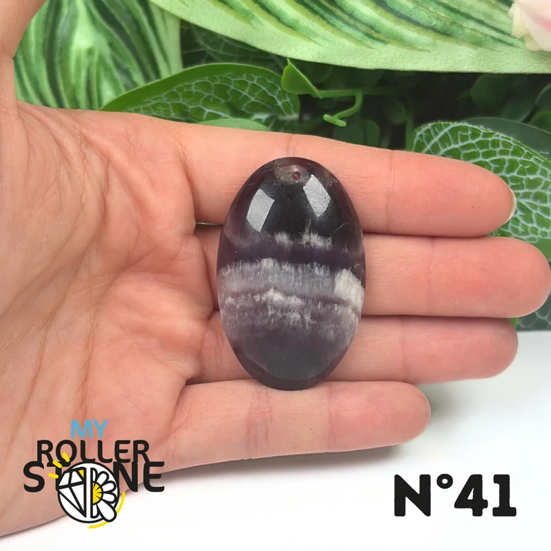 Amethyst-Chevron-Anhänger mit Bohrung, 5A