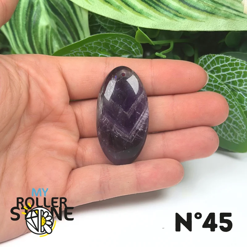 Amethyst-Chevron-Anhänger mit Bohrung, 5A