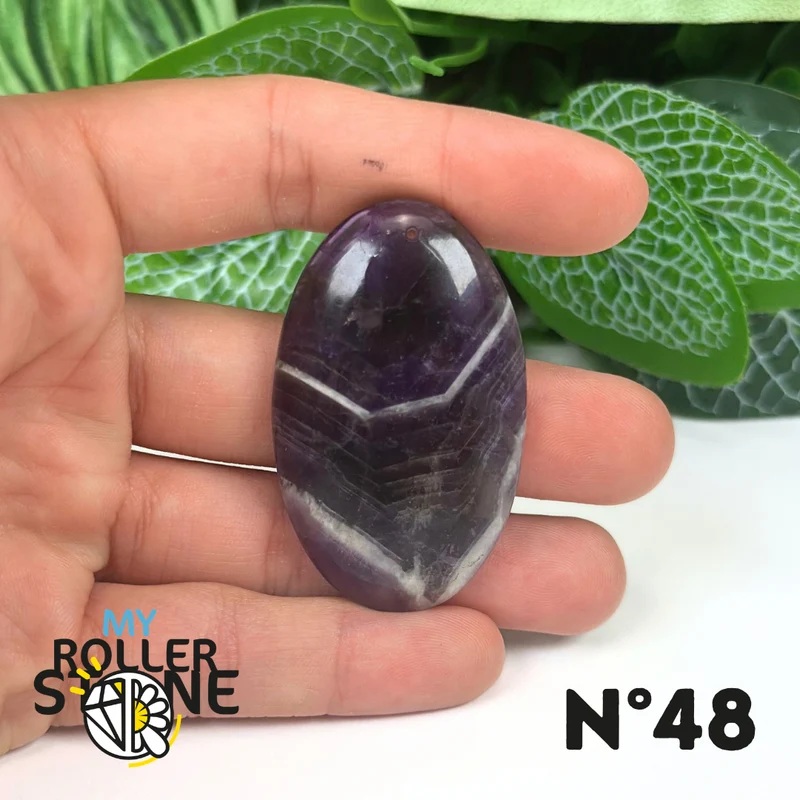 Amethyst-Chevron-Anhänger mit Bohrung, 5A
