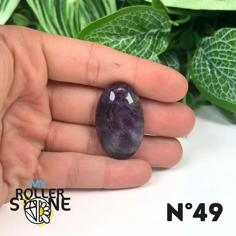 Amethyst-Chevron-Anhänger mit Bohrung, 5A