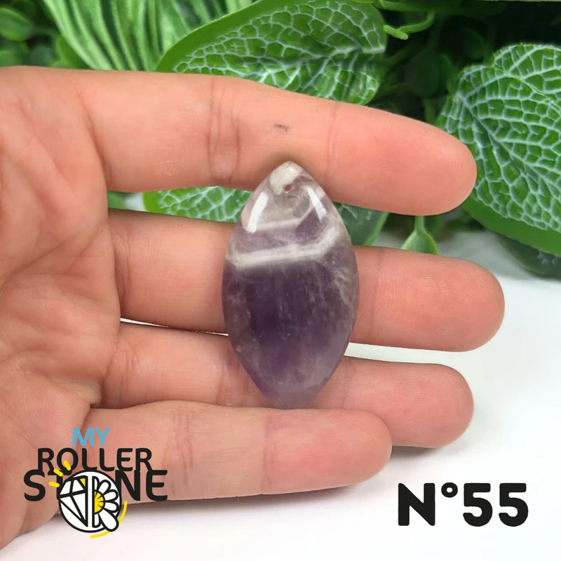 Amethyst-Chevron-Anhänger mit Bohrung, 5A