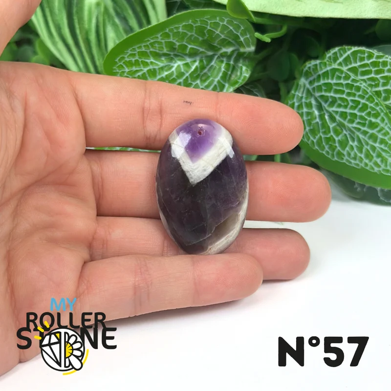 Amethyst-Chevron-Anhänger mit Bohrung, 5A