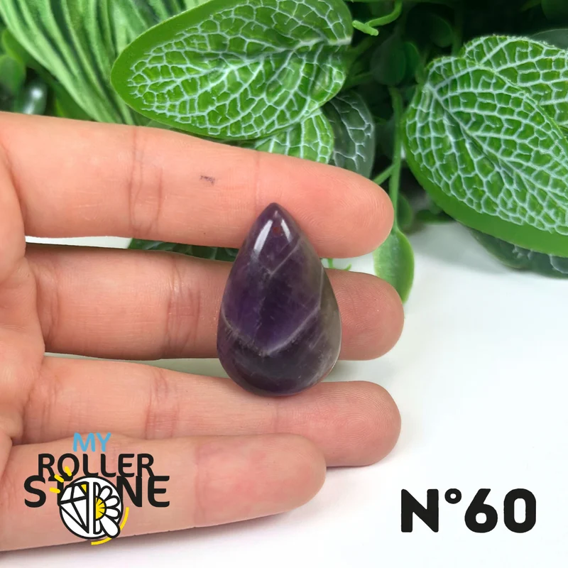 Amethyst-Chevron-Anhänger mit Bohrung, 5A