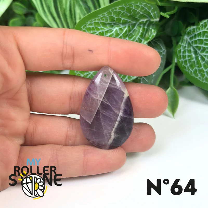 Amethyst-Chevron-Anhänger mit Bohrung, 5A