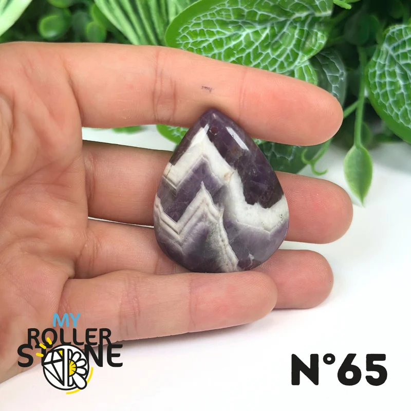 Amethyst-Chevron-Anhänger mit Bohrung, 5A