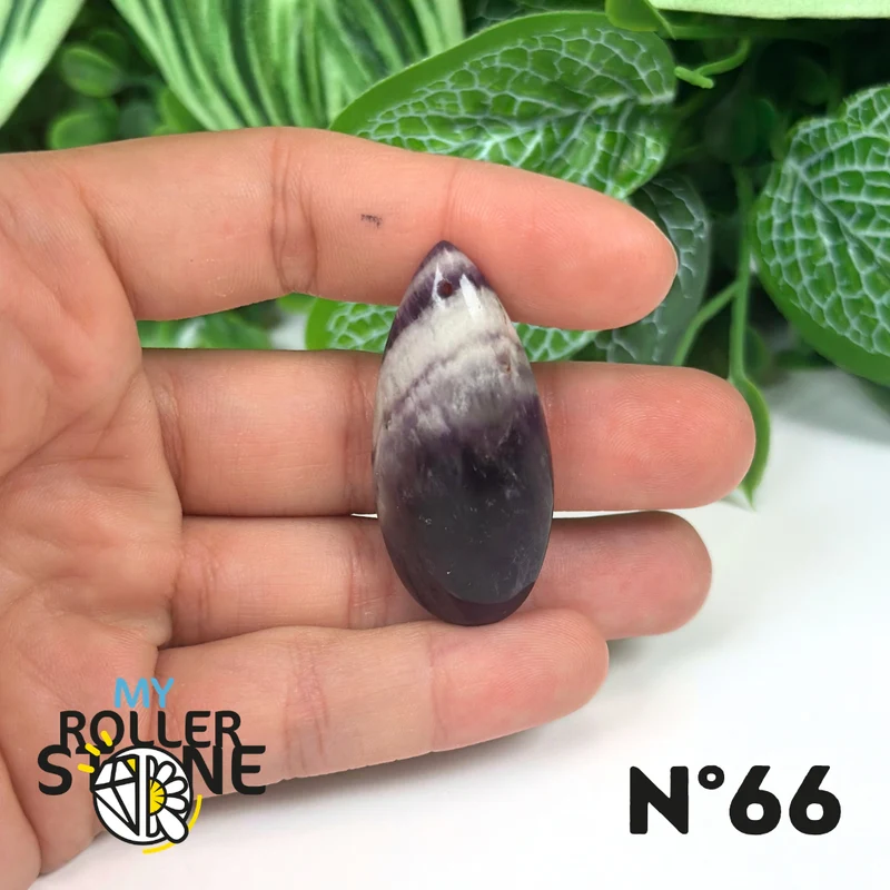 Amethyst-Chevron-Anhänger mit Bohrung, 5A