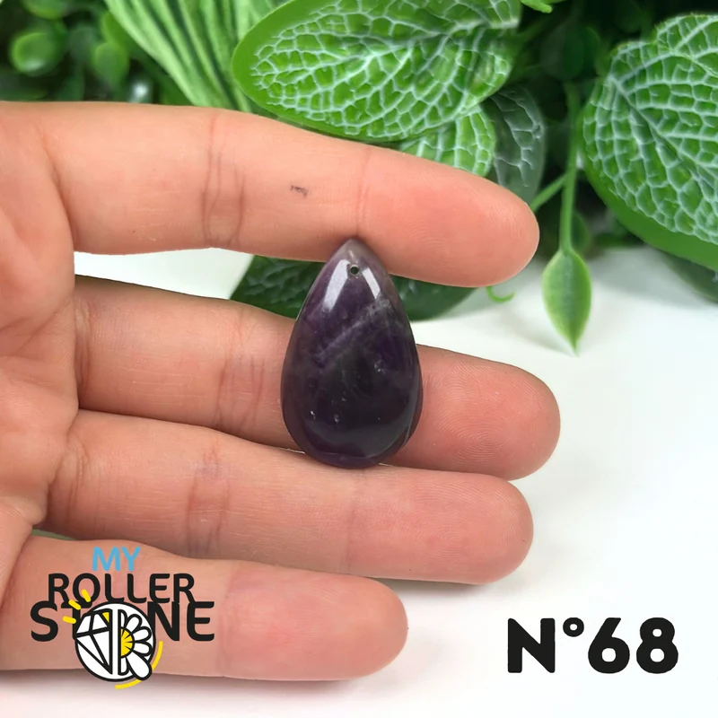 Amethyst-Chevron-Anhänger mit Bohrung, 5A