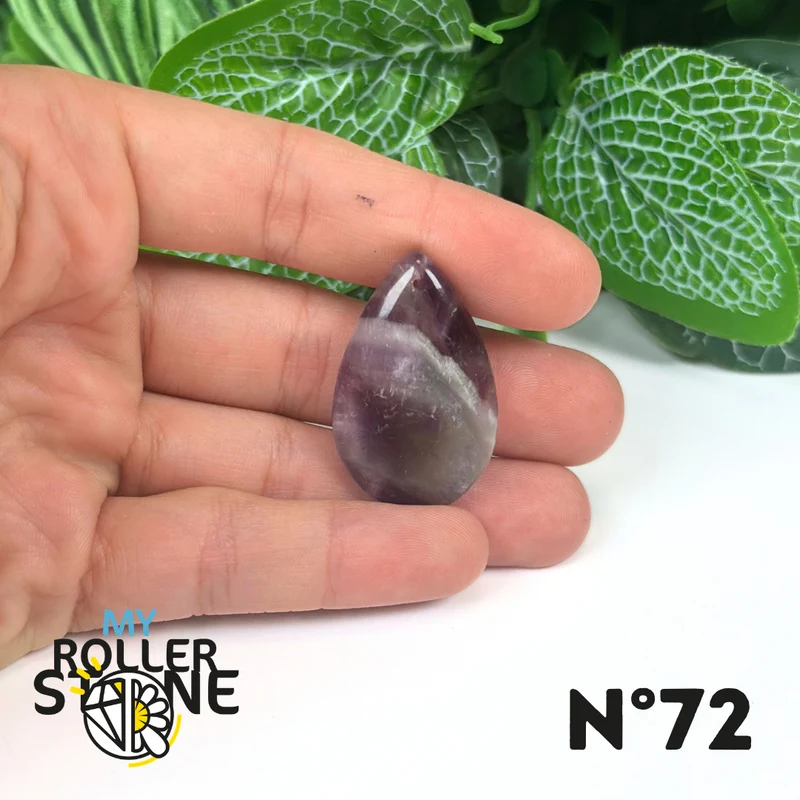Amethyst-Chevron-Anhänger mit Bohrung, 5A