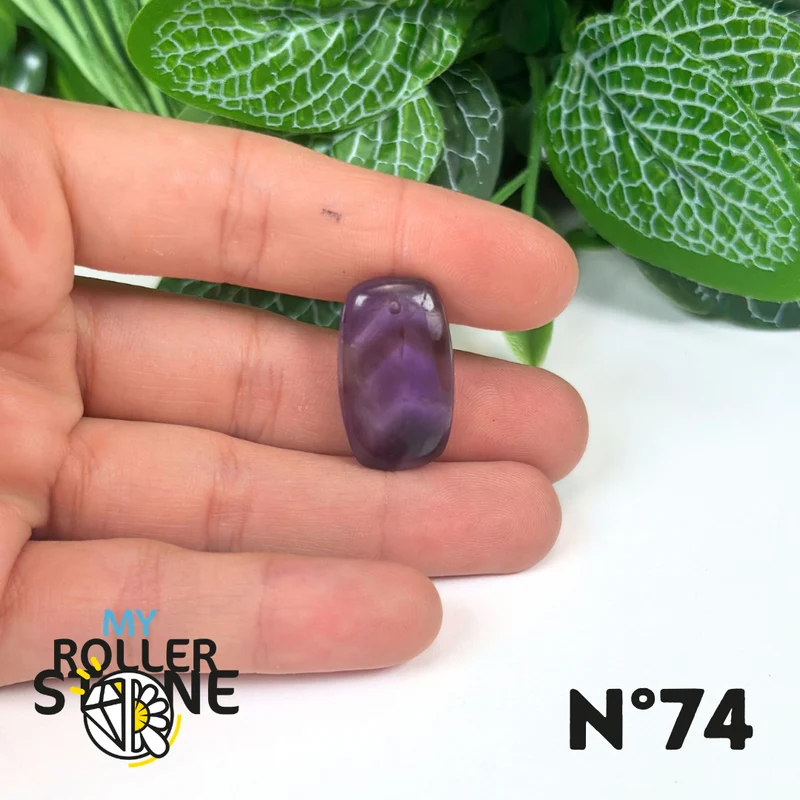 Amethyst-Chevron-Anhänger mit Bohrung, 5A