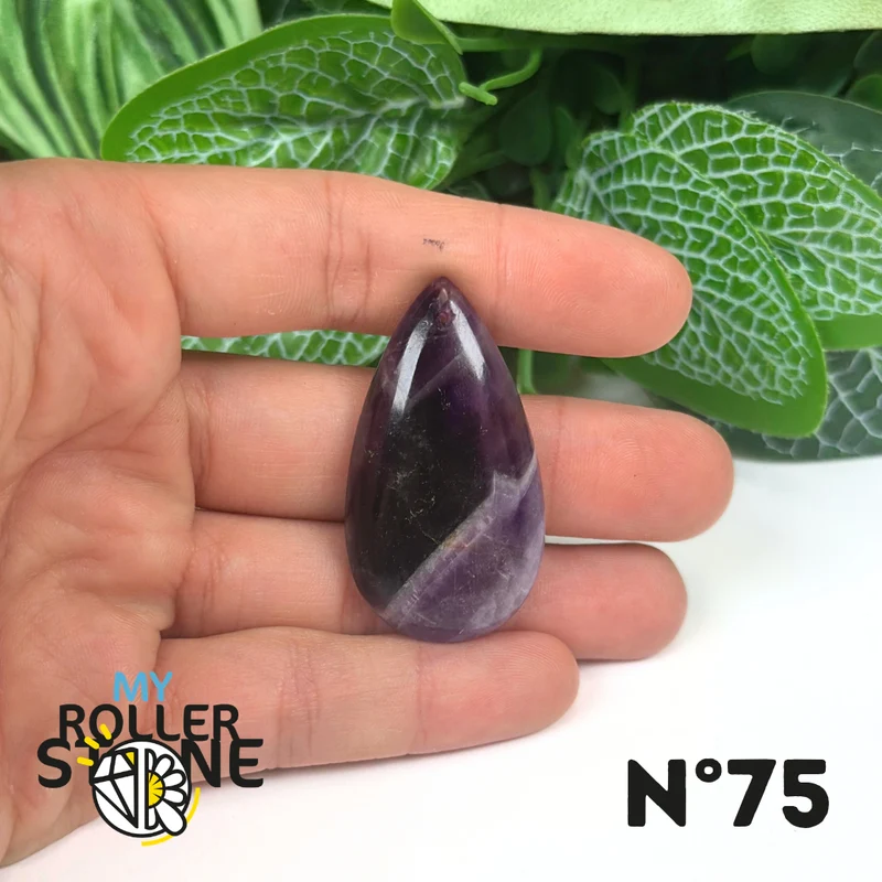 Amethyst-Chevron-Anhänger mit Bohrung, 5A
