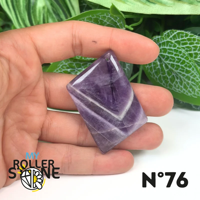 Amethyst-Chevron-Anhänger mit Bohrung, 5A
