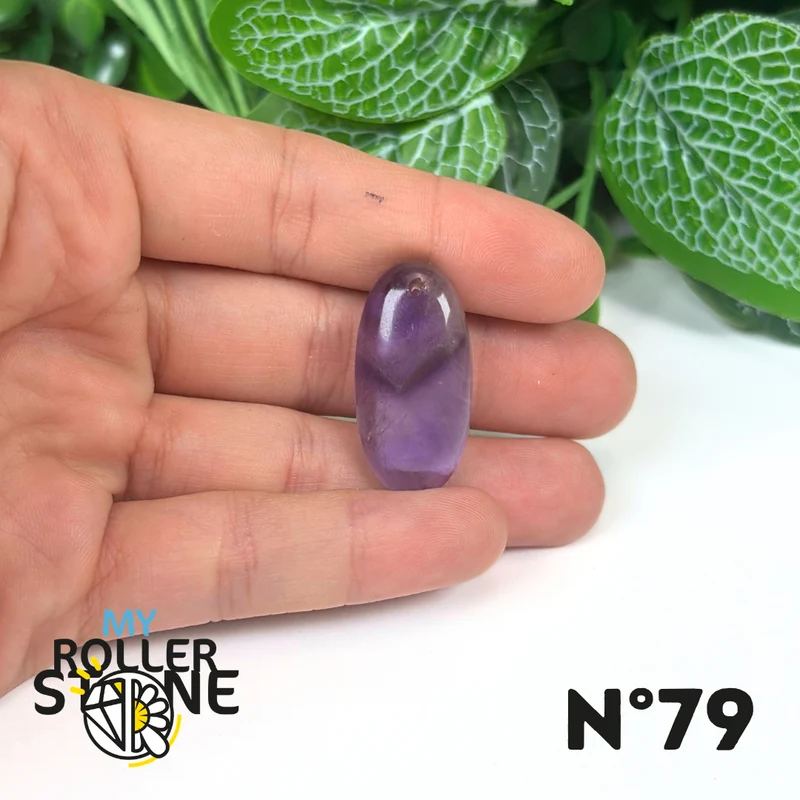 Amethyst-Chevron-Anhänger mit Bohrung, 5A