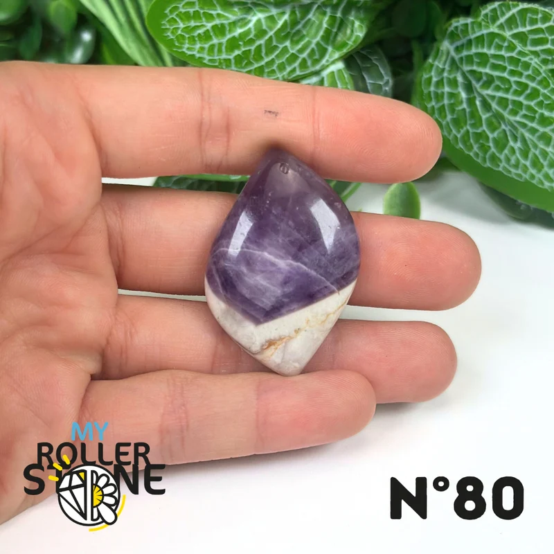 Amethyst-Chevron-Anhänger mit Bohrung, 5A