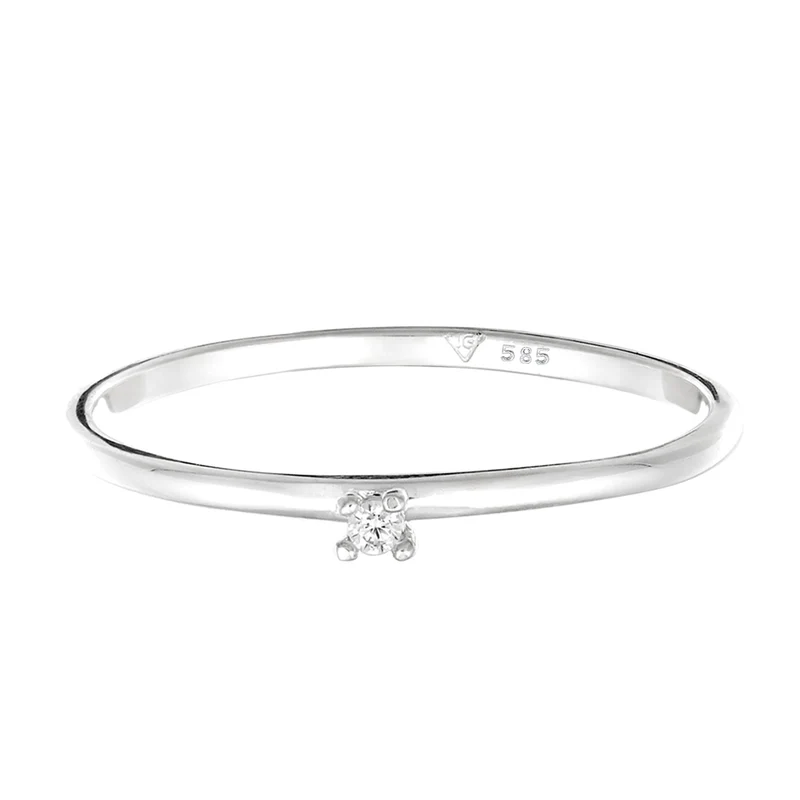 Verlobungsring | Diamant (Weiß, 0,015 ct)