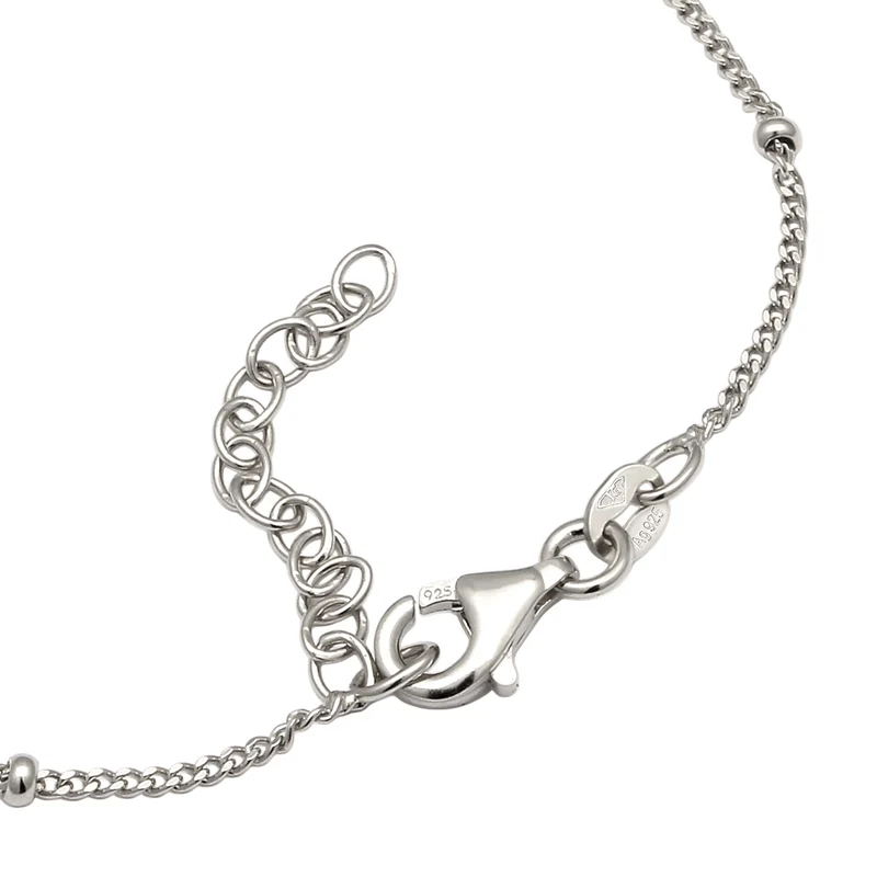 Kugel-Armband Stern Anhänger | Mit Kristallen von Swarovski® (Weiß)