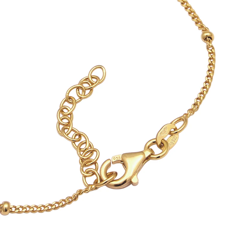 Kugel-Armband Stern Anhänger | Mit Kristallen von Swarovski® (Weiß)