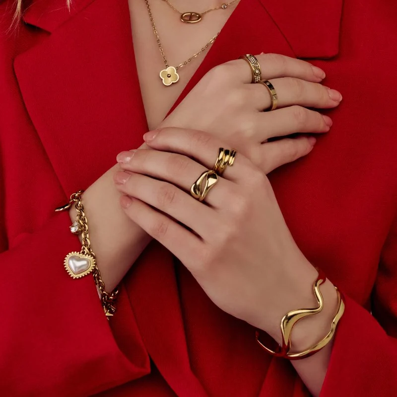 Popular Paradise Ring 18K Vergoldet