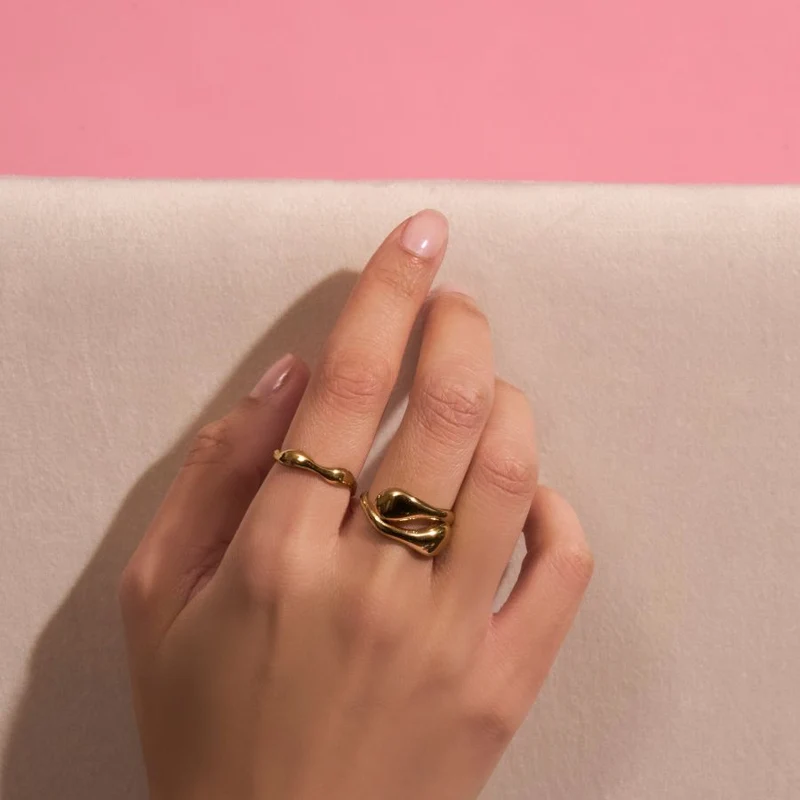 Popular Paradise Ring 18K Vergoldet