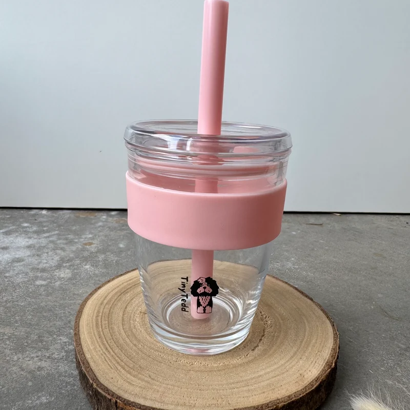 Coffee Glass Cup - 0.35 Liter - Rosa