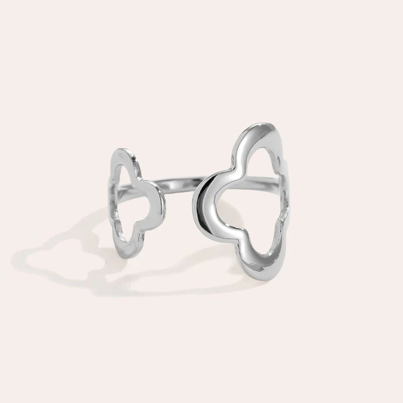Big Flowers Ring | Silber