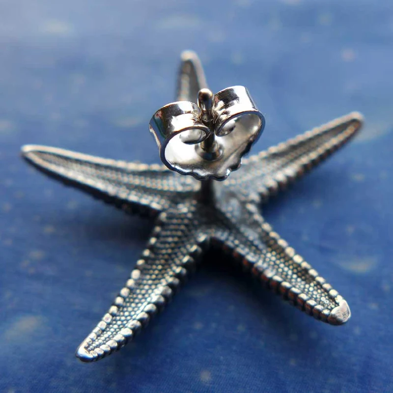 Naturschmuck Seestern Ohrstecker m