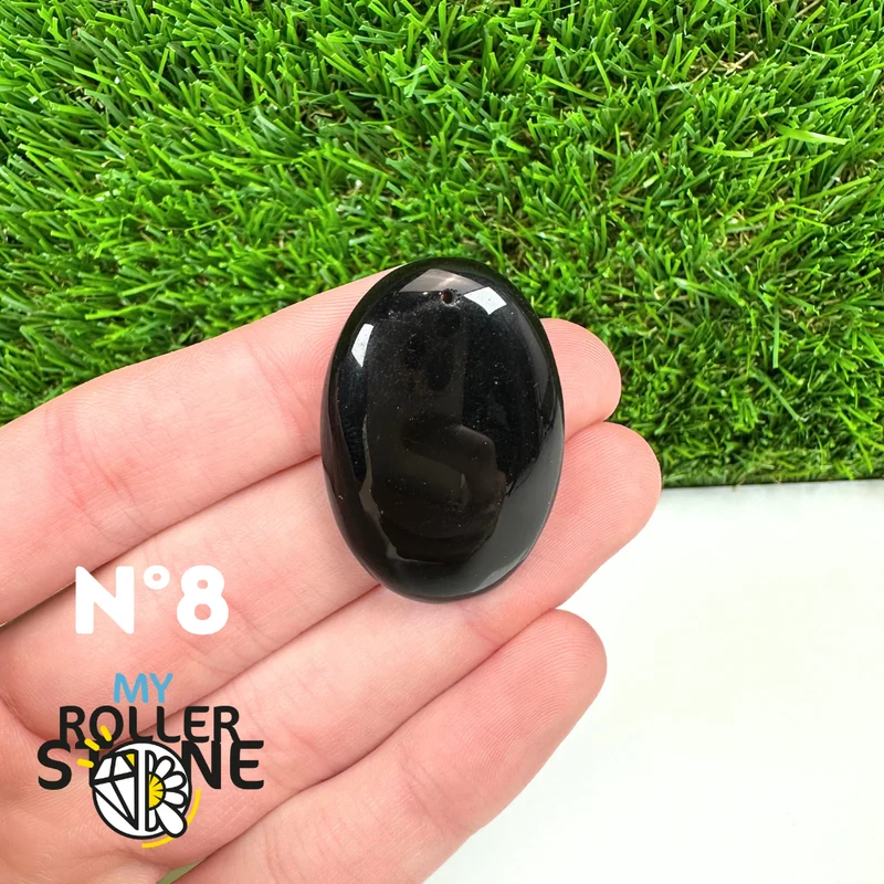 Schwarzer Obsidian-Anhänger (5A) für Piercings