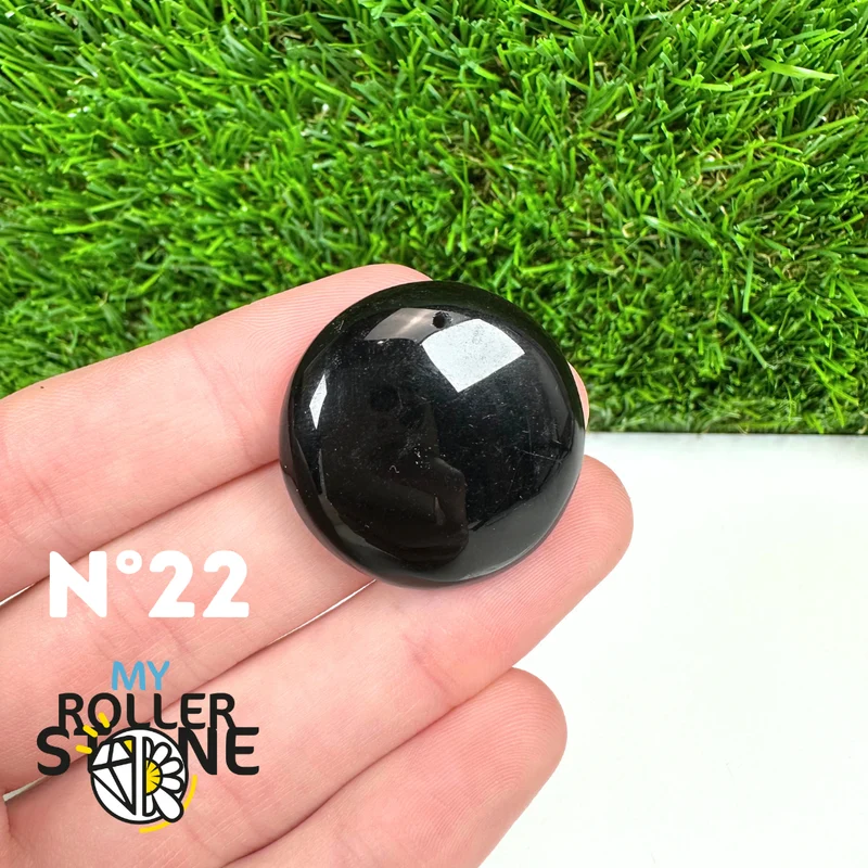 Schwarzer Obsidian-Anhänger (5A) für Piercings