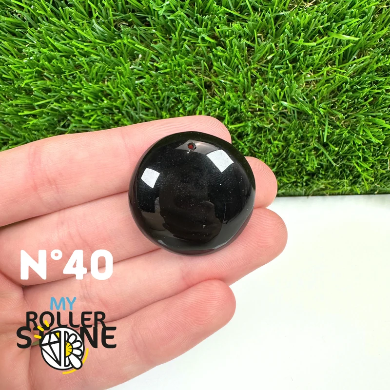 Schwarzer Obsidian-Anhänger (5A) für Piercings