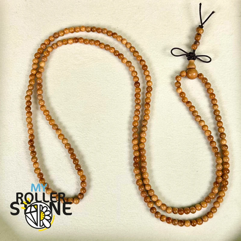 Sandelholz-Mala 4 mm, 208 Perlen