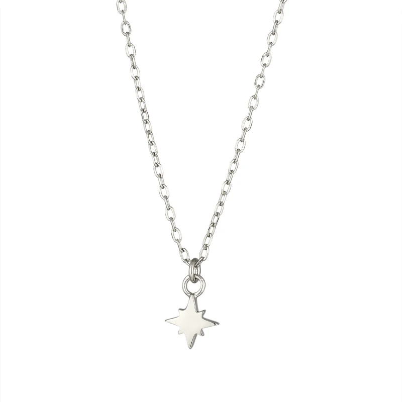 Halskette Stern | Mit Kristallen von Swarovski® (Weiß)