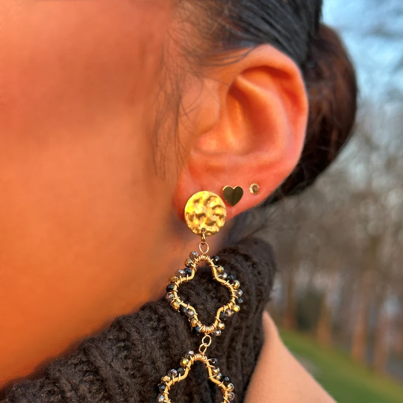 Cute Heart Ohrstecker | 18K vergoldet