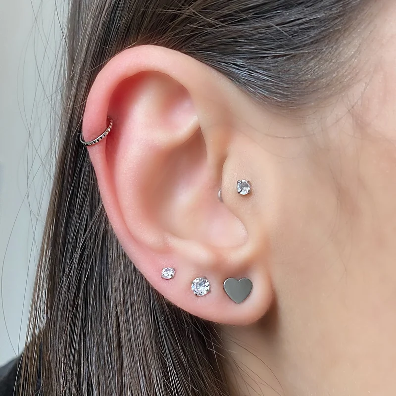 Cute Heart Ohrstecker | 18K vergoldet