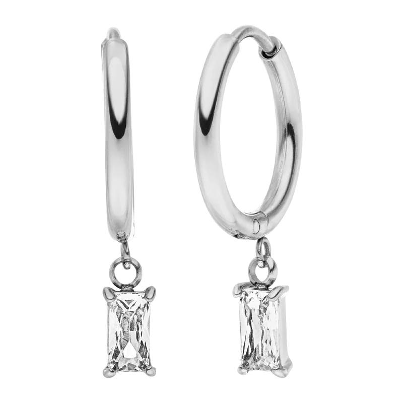 Simple Baguette Ohrringe | 18K vergoldet