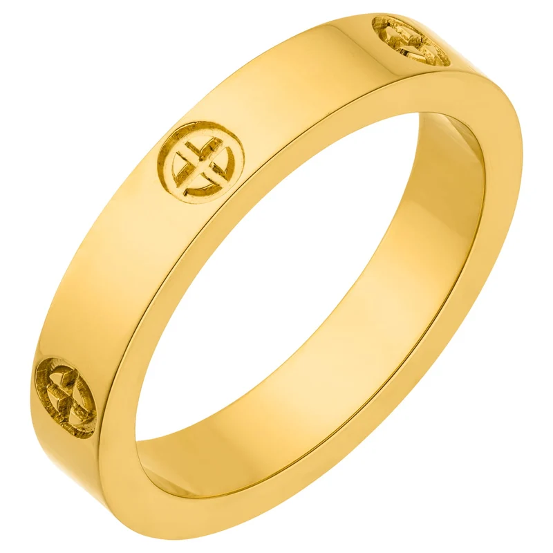 Crossed Arianna Ring | 18K vergoldet
