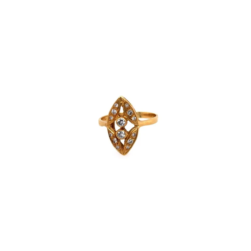 Ring Gelbgold 750 mit Brillanten
