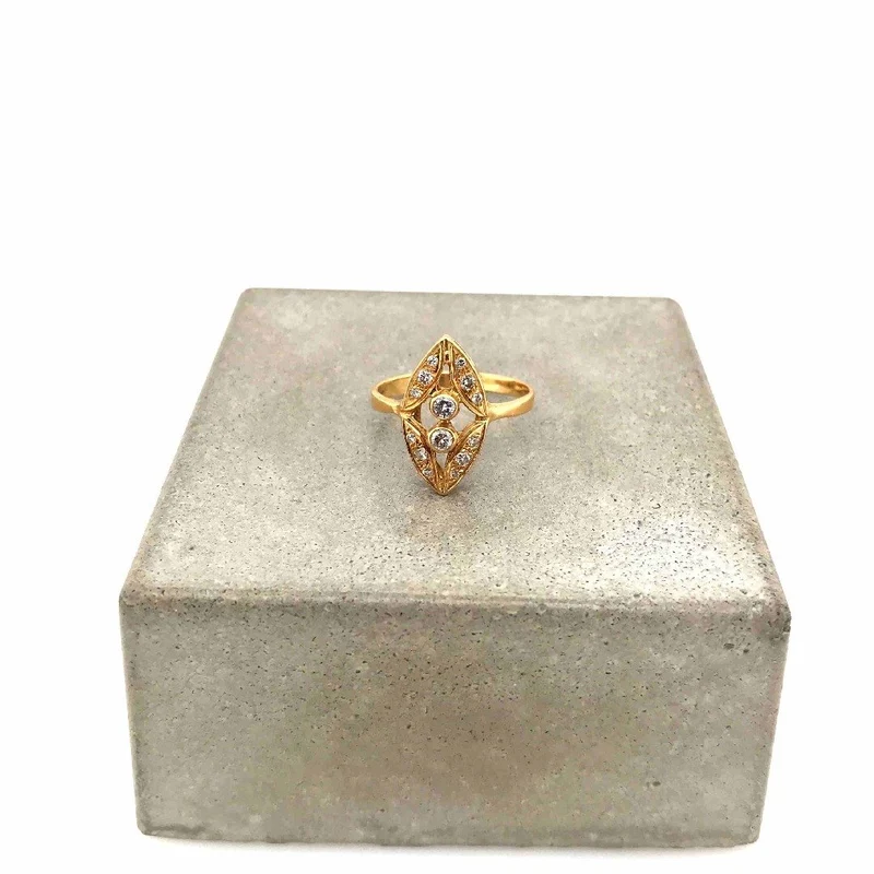Ring Gelbgold 750 mit Brillanten