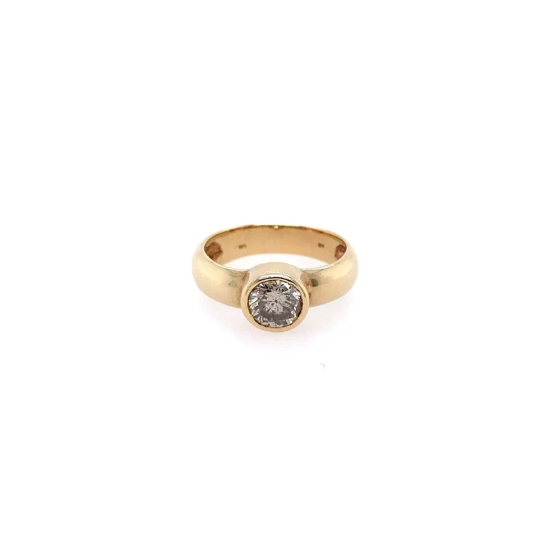 Solitaire Ring Gelbgold 585 mit Brillant 1 ct